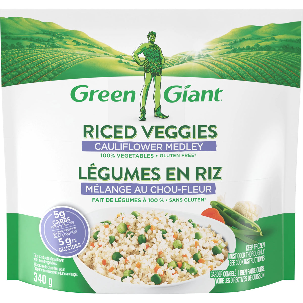 Green Giant Riced Veggies Cauliflower Medley, 340 g