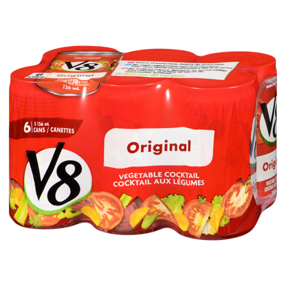 V8 Vegetable Cocktail, 6 × 156 mL