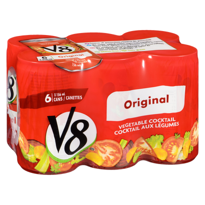 V8 Vegetable Cocktail, 6 × 156 mL