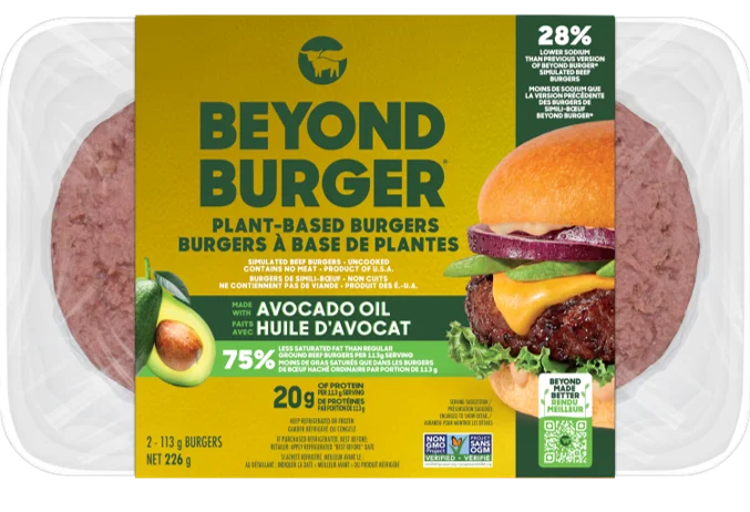 Beyond Meat Plant-Based Burger with Avocado Oil, 2 Burgers, 226 g