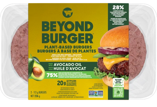 Beyond Meat Plant-Based Burger with Avocado Oil, 2 Burgers, 226 g