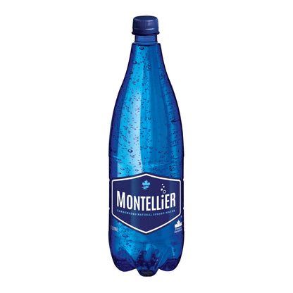 Montellier Carbonated Natural Spring Water, 1 L
