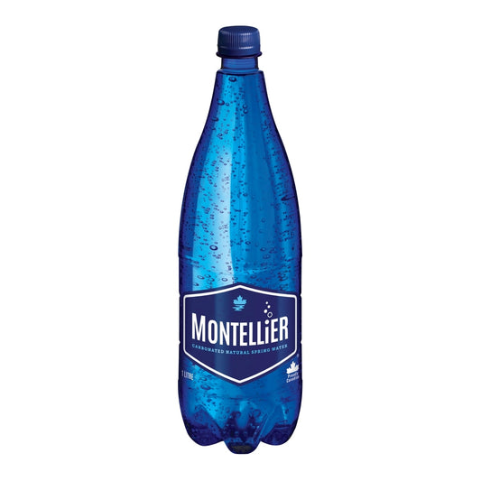 Montellier Carbonated Natural Spring Water, 1 L