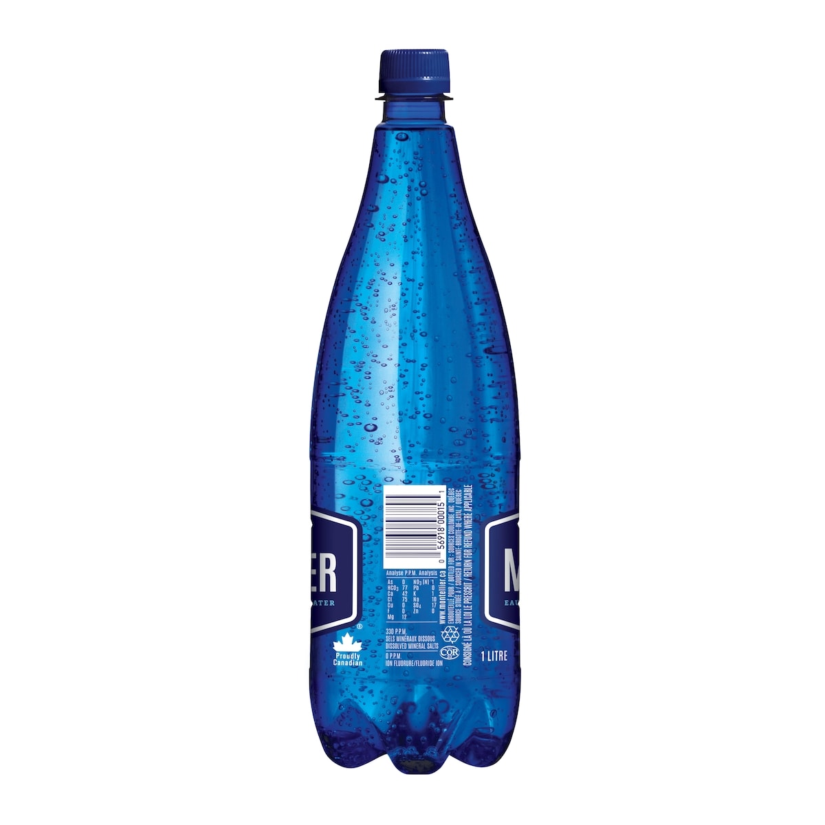 Montellier Carbonated Natural Spring Water, 1 L