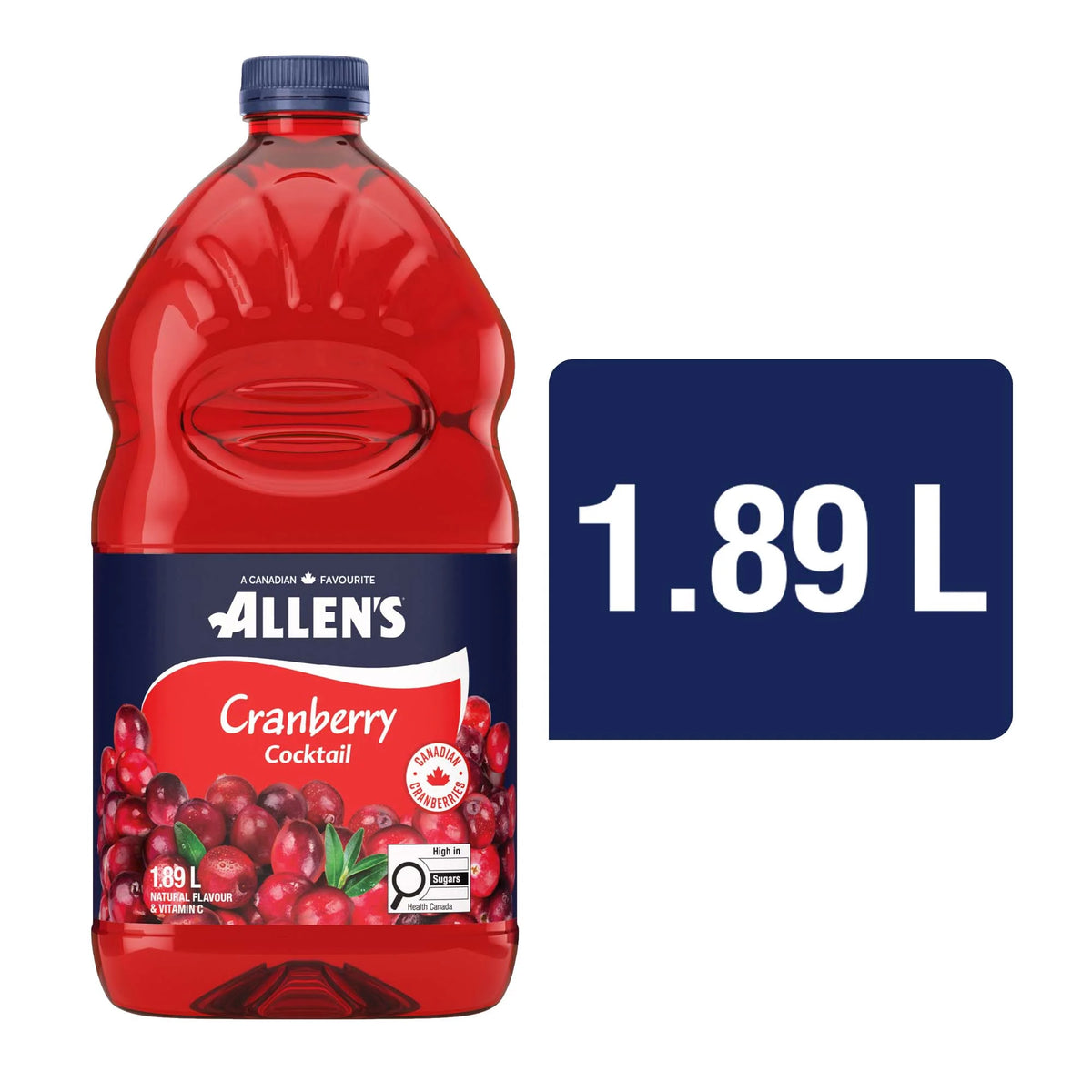Allen's Cranberry Cocktail Fruit Drink, 1.89 L