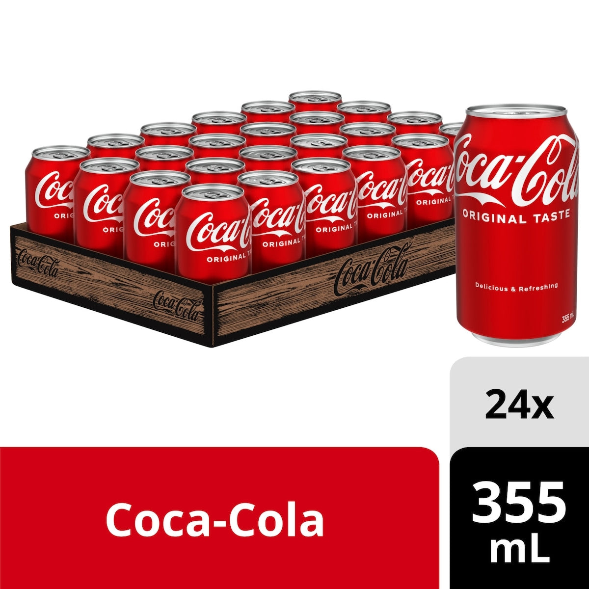 Coca-Cola Cola Cans, 24 × 355 mL