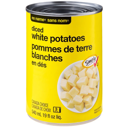 No Name Diced White Potatoes, 540 mL