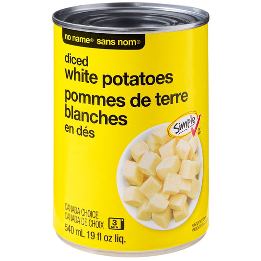 No Name Diced White Potatoes, 540 mL