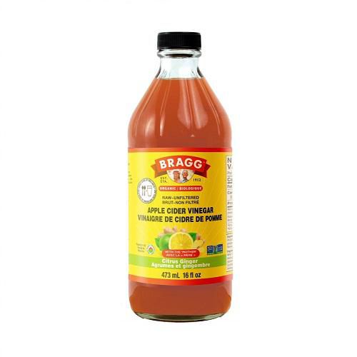 Bragg Organic Apple Cider Vinegar Citrus Ginger, 473 mL
