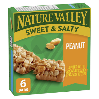 Nature Valley Sweet & Salty Nut Peanut Granola Bars, 6 Bars, 210 g
