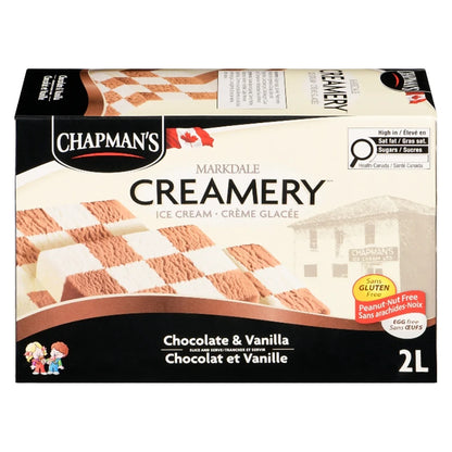 Chapman's Chocolate Vanilla Checkerboard Ice Cream, 2 L