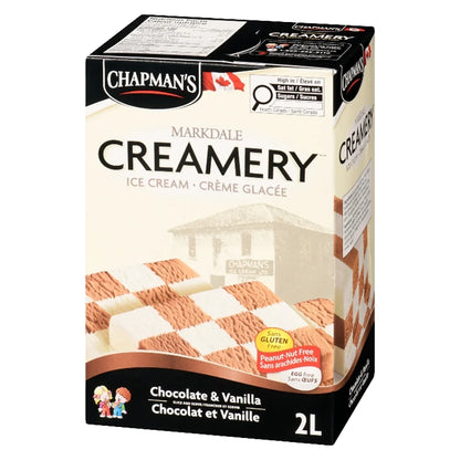 Chapman's Chocolate Vanilla Checkerboard Ice Cream, 2 L