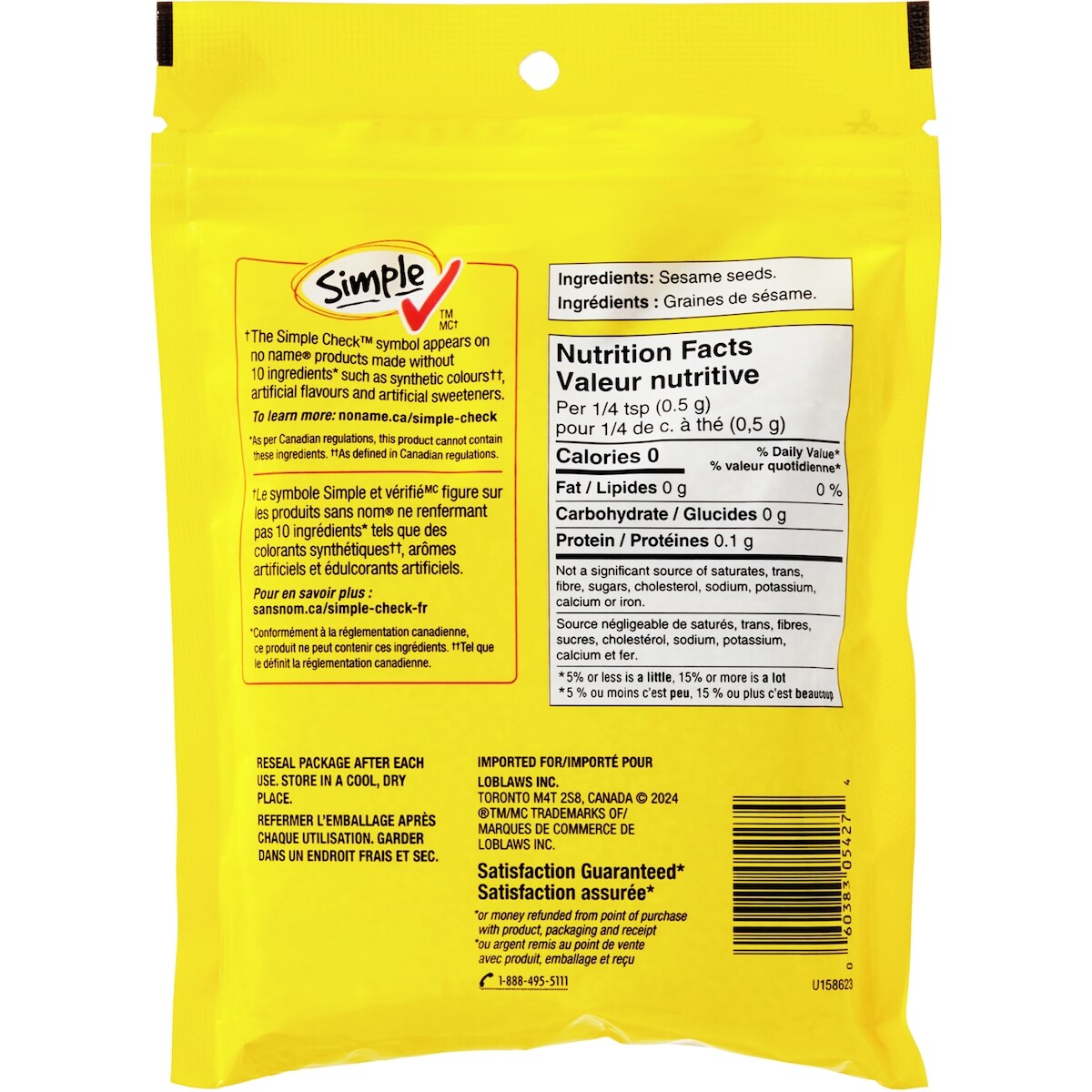 No Name Sesame Seeds, 150 g