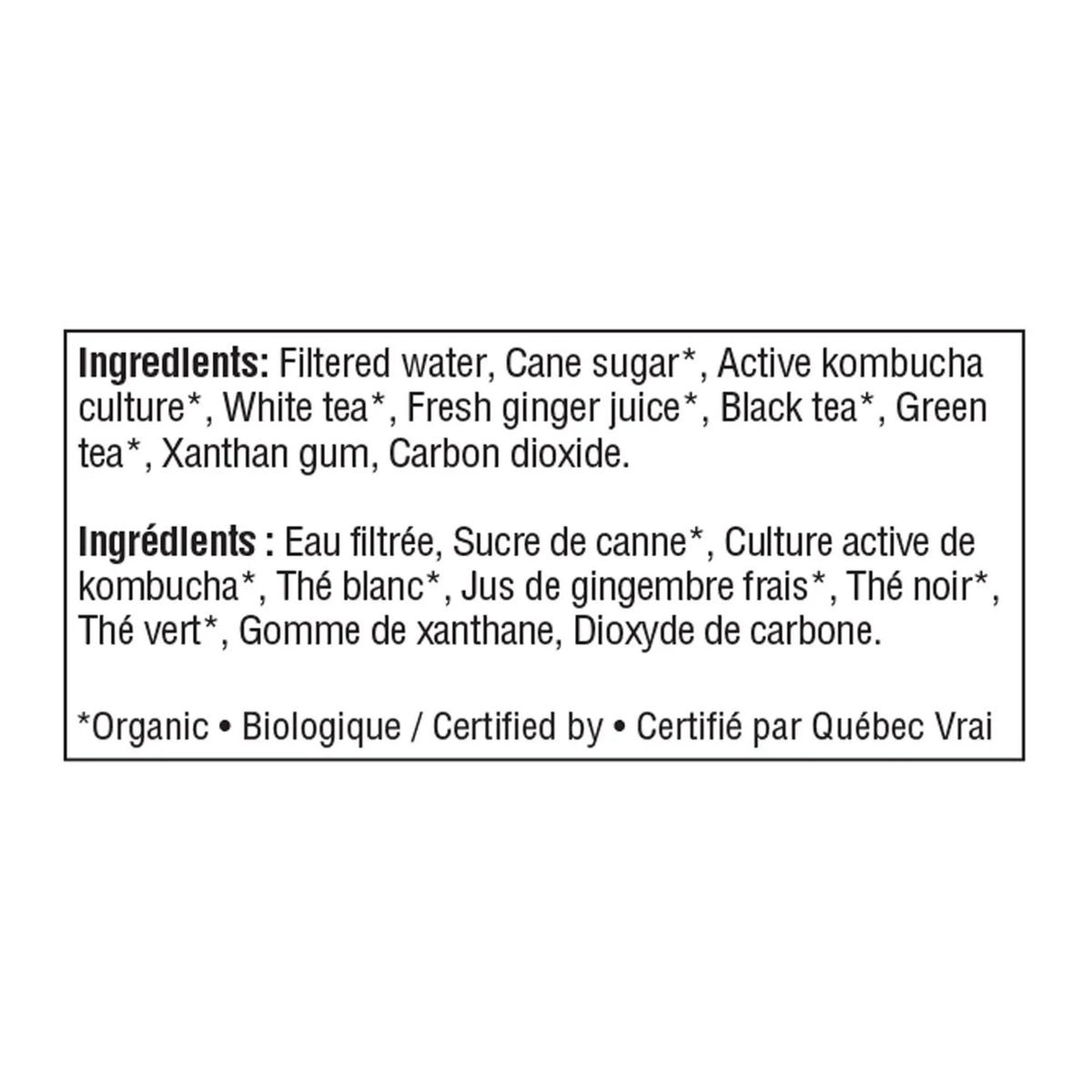 RISE Kombucha Fresh Ginger, 414 mL