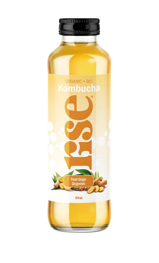 RISE Kombucha Fresh Ginger, 414 mL