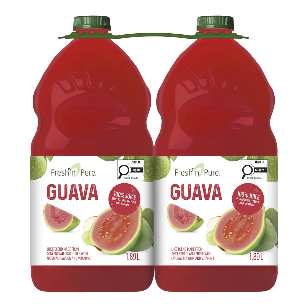 Fresh'n Pure 100% Guava Juice, 2 × 1.89 L