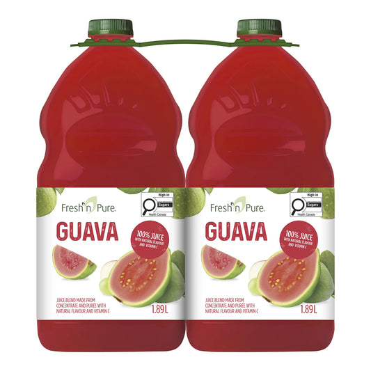 Fresh'n Pure 100% Guava Juice, 2 × 1.89 L