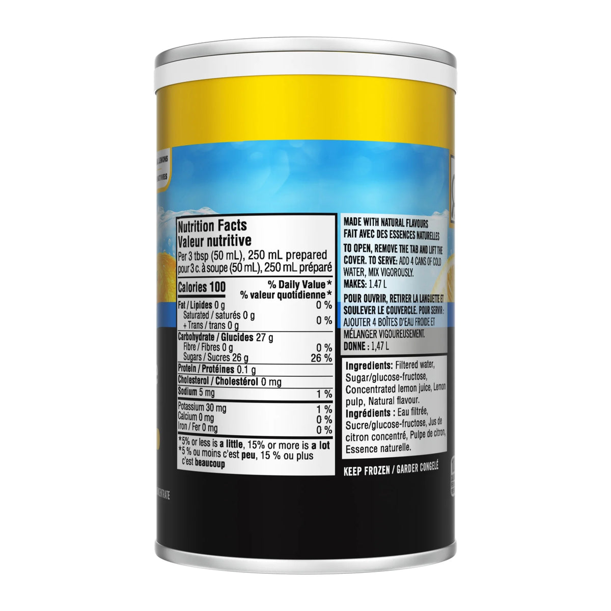 Minute Maid Lemonade Frozen Concentrate Can, 295 mL