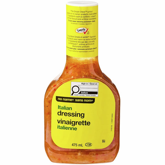 No Name Italian Salad Dressing, 475 mL