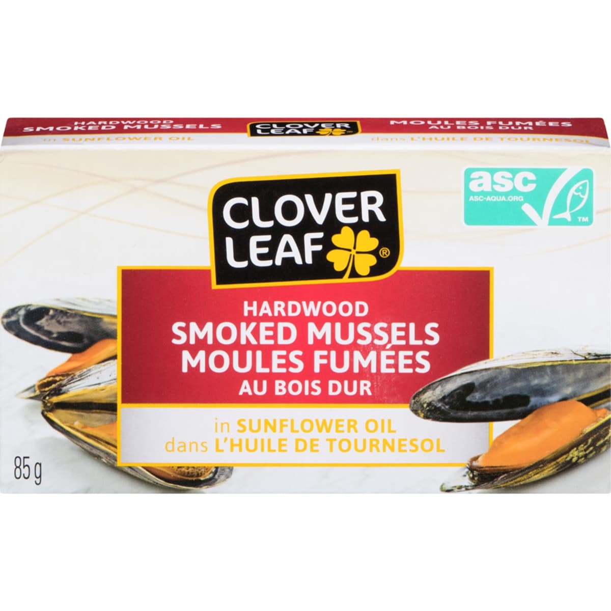 Clover Leaf Smoked Mussels in Sunflower Oil, 85 g