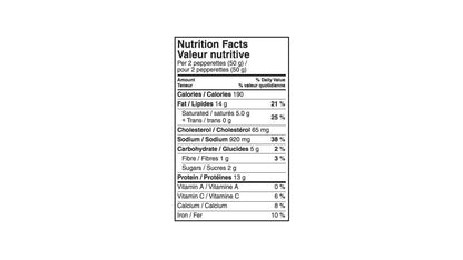 Schneiders Pepperettes Pepperoni Sausage Sticks, 375 g
