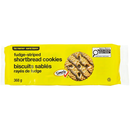 No Name Fudge-Striped Shortbread Cookies, 368 g