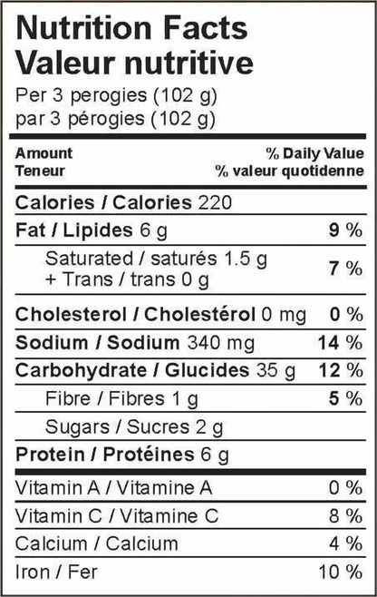 Cheemo Heritage Potatoes with Aged White Cheddar Cheese Perogies, 815 g