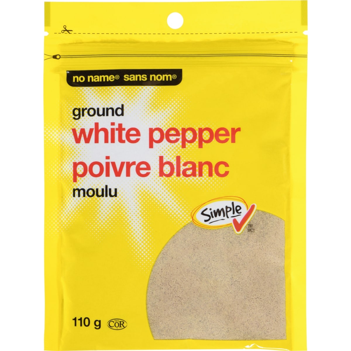 No Name Ground White Pepper, 110 g