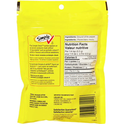 No Name Ground White Pepper, 110 g