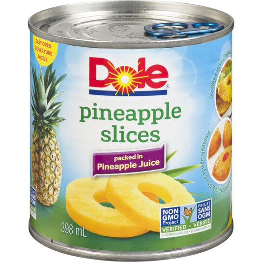 Dole Pineapple Slices in Pineapple Juice, 398 mL