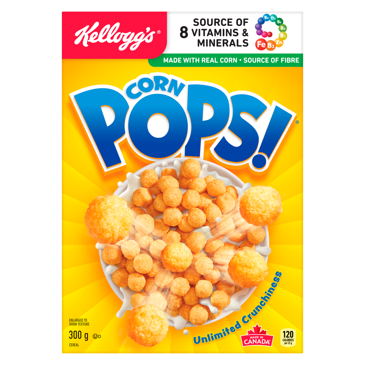 Kelloggs Corn Pops Cereal, 300 g