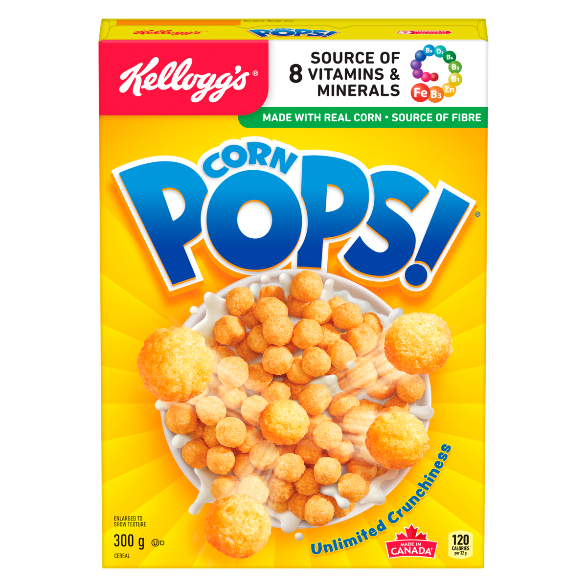 Kelloggs Corn Pops Cereal, 300 g