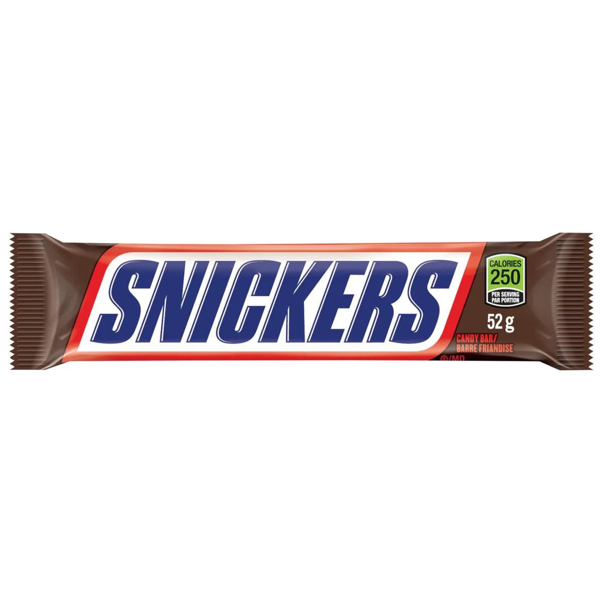 Snickers Peanut Milk Chocolate Candy Bar, 52 g