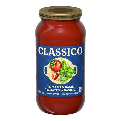 Classico Tomato and Basil Pasta Sauce, 600 mL
