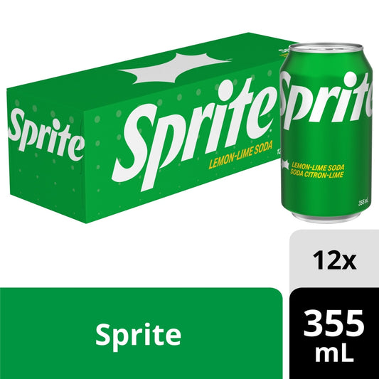 Sprite Lemon Lime Soda, 12 × 355 mL