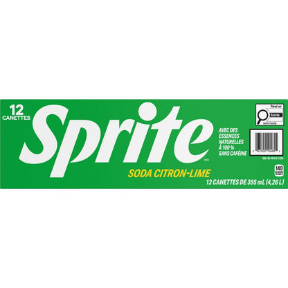Sprite Lemon Lime Soda, 12 × 355 mL