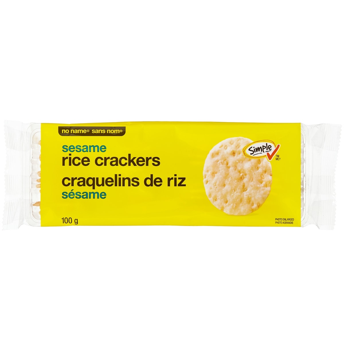 No Name Sesame Rice Crackers, 100 g