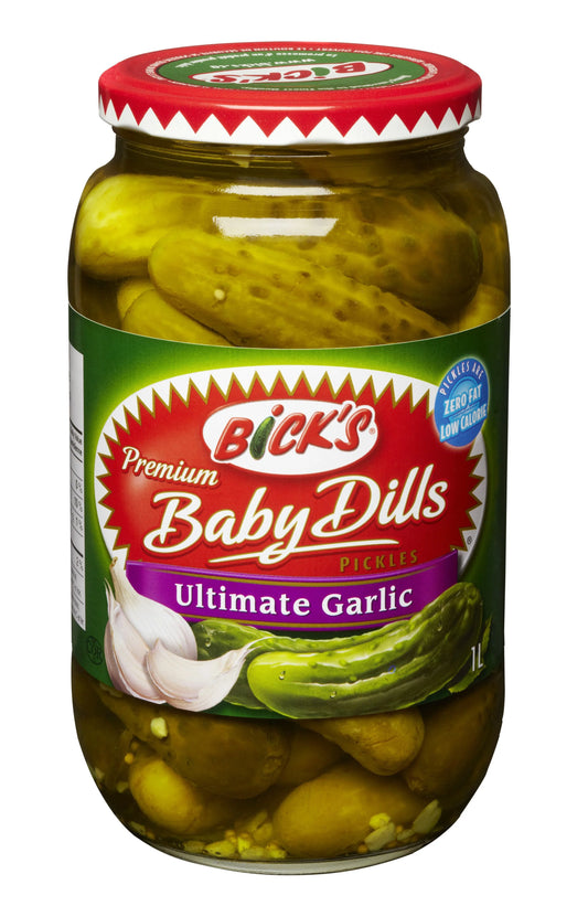 Bick's Ultimate Garlic Baby Dill Pickles, 1 L
