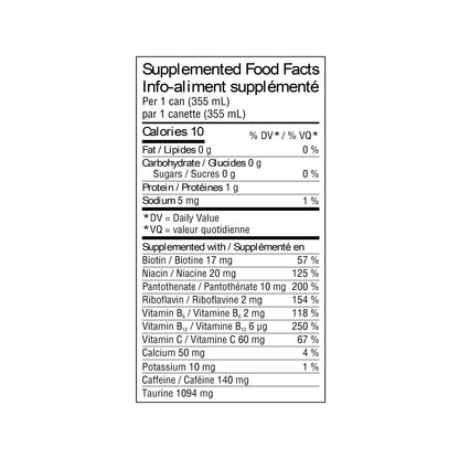 Celsius Peach Vibe Zero Sugar Energy Drink Can, 355 mL