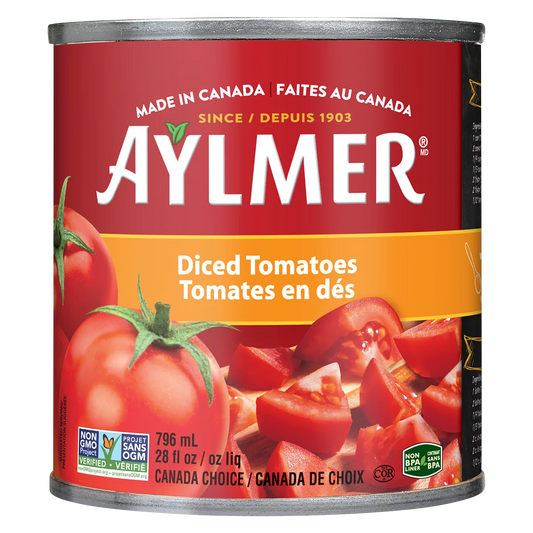 Aylmer Diced Tomatoes, 8 × 796 mL