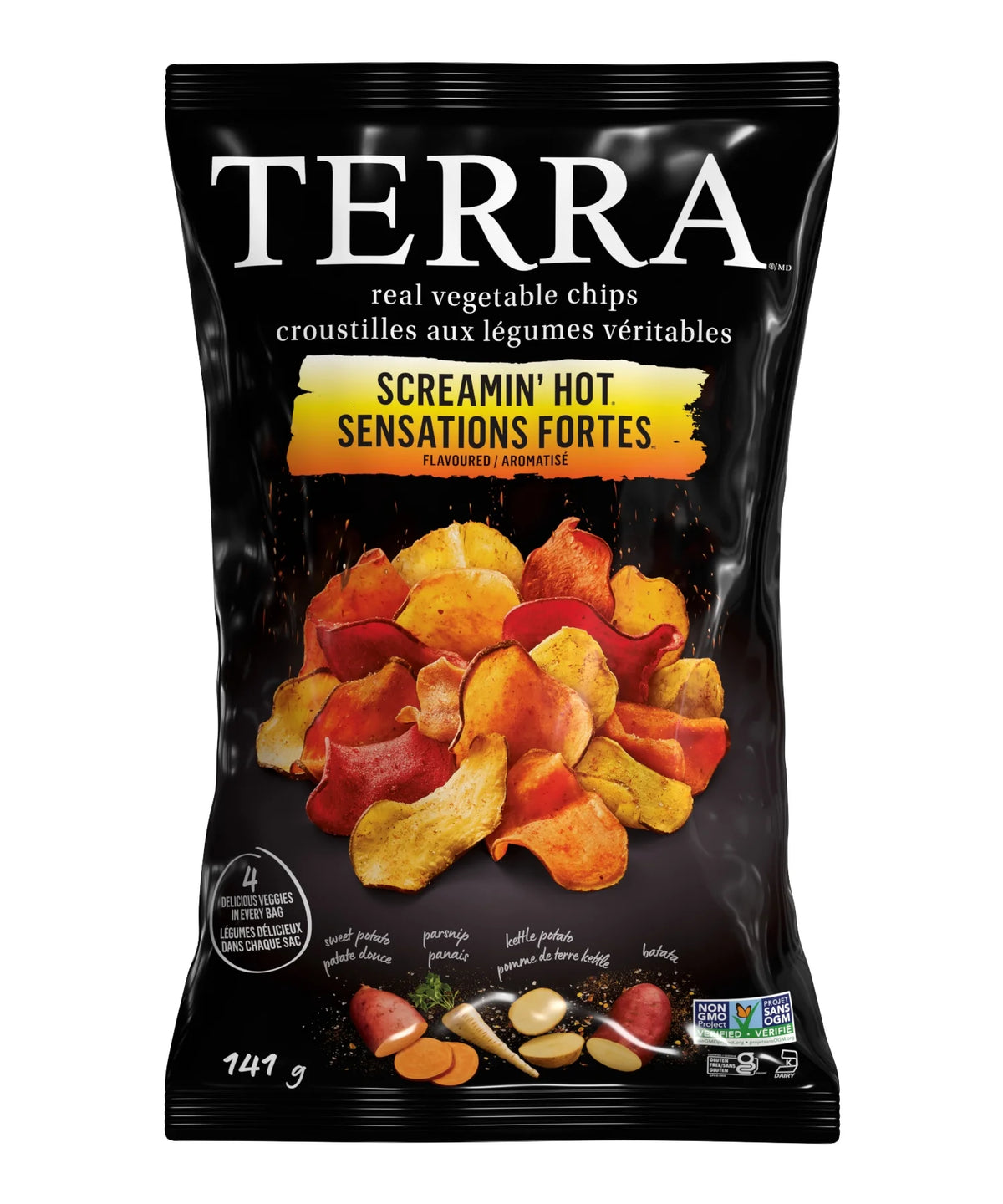 TERRA Screamin' Hot Vegetable Chips, 141 g