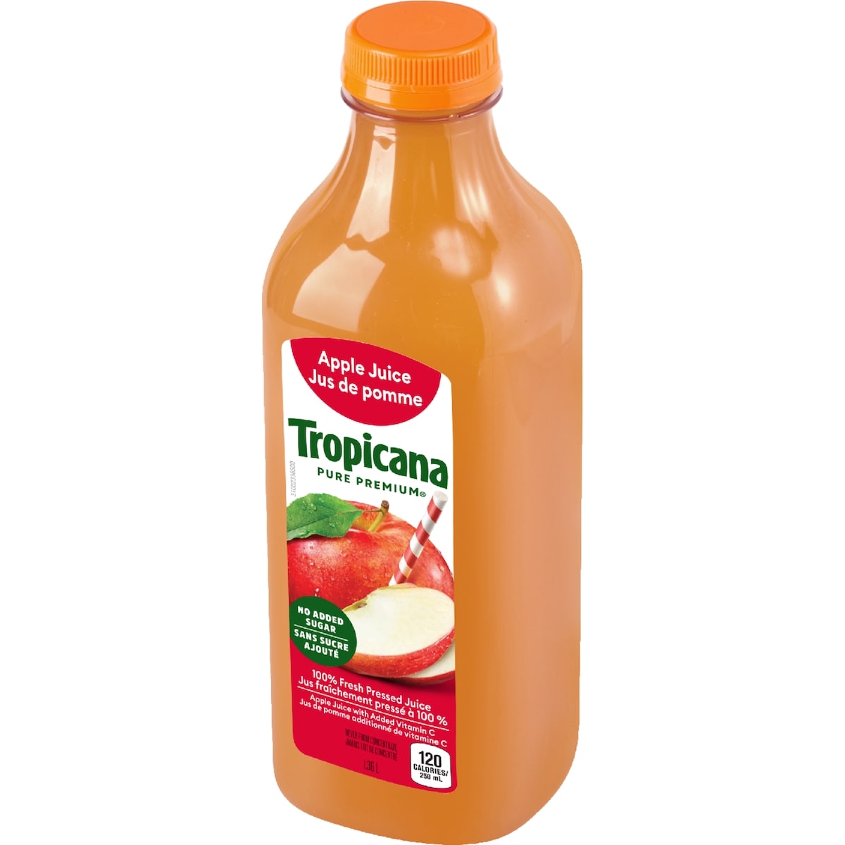 Tropicana 100% Fresh Pressed Apple Juice, 1.36 L