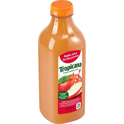 Tropicana 100% Fresh Pressed Apple Juice, 1.36 L