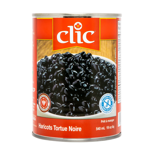 Clic Black Turtle Beans, 12 × 540 mL