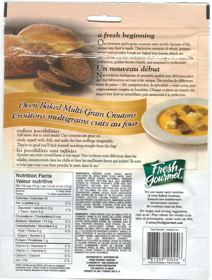 Fresh Gourmet Parmesan Caesar Croutons, 142 g