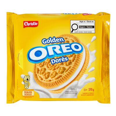 Oreo Golden Vanilla Sandwich Cookies, 270 g