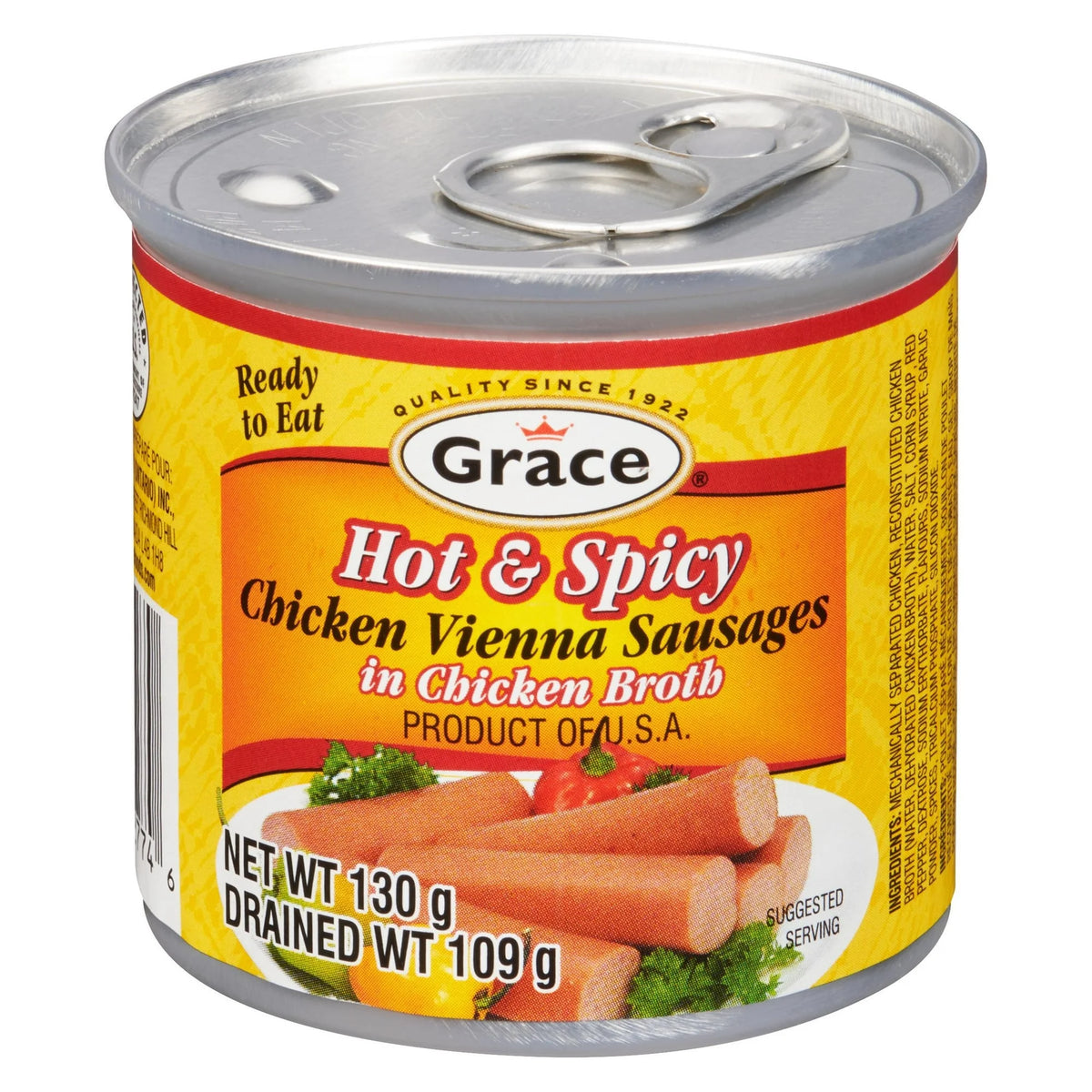 Grace Hot Vienna Sausage, 113 g