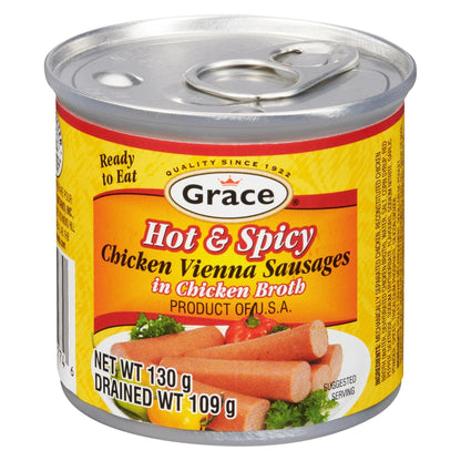 Grace Hot Vienna Sausage, 113 g