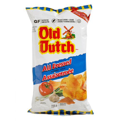 Old Dutch All Dressed Potato Chips, 235 g