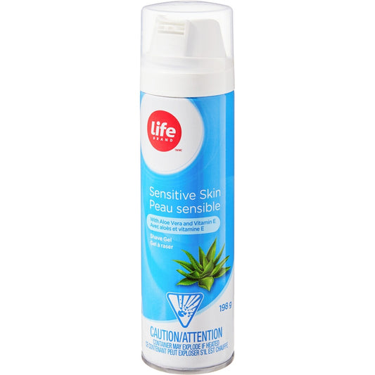 Life Brand Sensitive Skin Shave Gel, 200 mL
